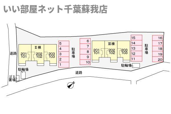 ヴィーナス　ホープⅡの区画図