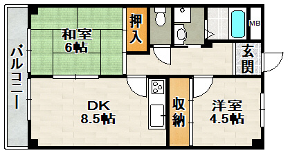 ル・グラン宝塚の間取り