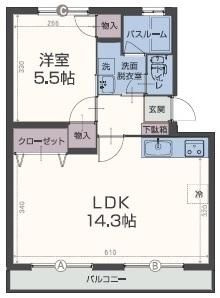 楠の台ハイツの間取り