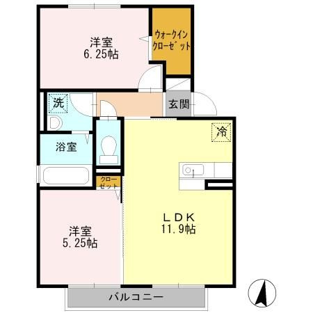 シャンクスの間取り|使い勝手の良い間取りです♪