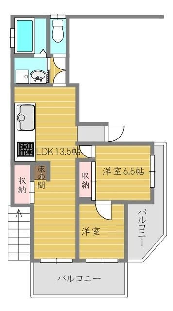 メイプル潮見の間取り|間取りです。