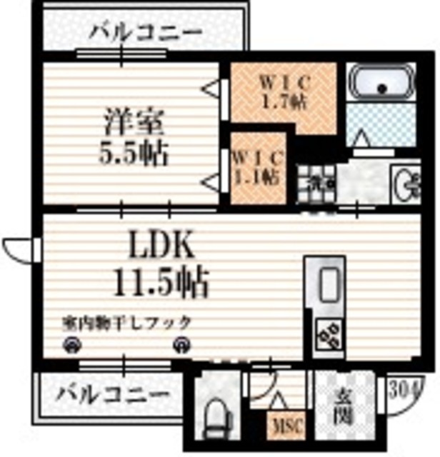 ヘーベルメゾン阿佐ヶ谷の間取り|★角部屋３面採光！　★収納スペース充実★