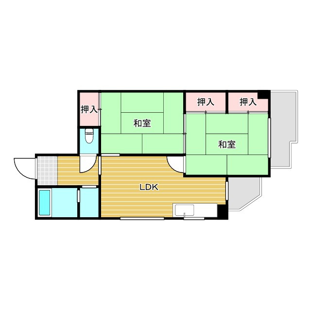 M：COURT南方の間取り