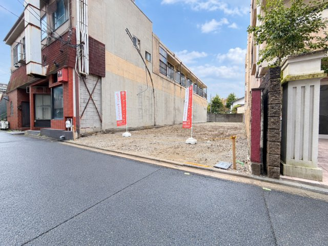 京都市伏見区深草西浦町4丁目建築条件無し土地の前面道路含む現地写真|前面道路幅員約5.9ｍ