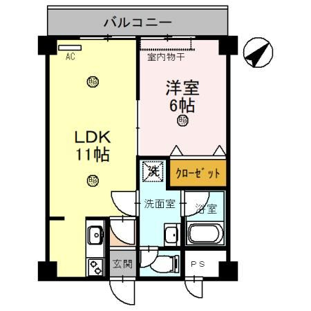 ジュネス堅田の間取り