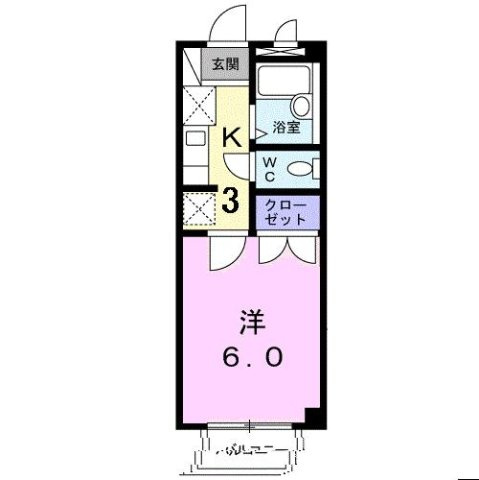 アヴィニールＡの間取り