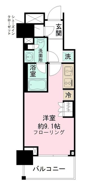 パークリュクス日本橋大伝馬町の間取り|間取りです。