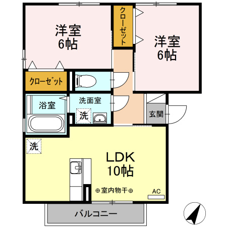 【間取り】 | ルミエールB