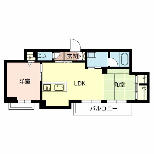 ヴィラソレーユ古曽部町の間取り