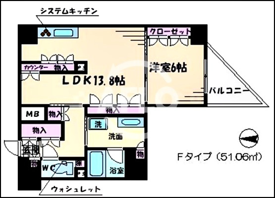 ビエラコート内久宝寺の間取り|ビエラコート内久宝寺　間取り
