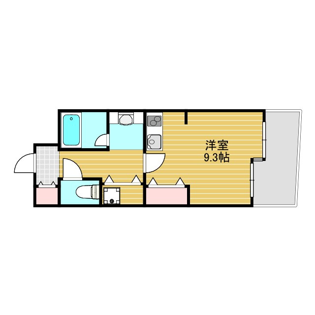 サンロワール江坂の間取り