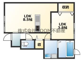 Lugn　plats　Bの間取り