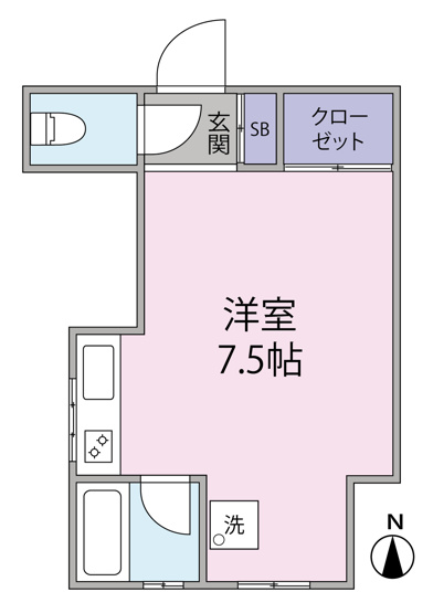 【間取り】 | アムール阿佐ヶ谷参番館