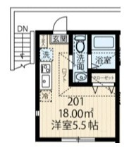 川崎市多摩区生田６丁目のアパートの間取り
