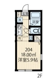 川崎市多摩区生田６丁目のアパートの間取り