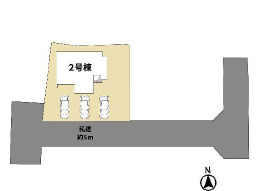 柳川市三橋町蒲船津の新築一戸建の区画図