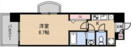 JMFレジデンス大阪淡路の間取り