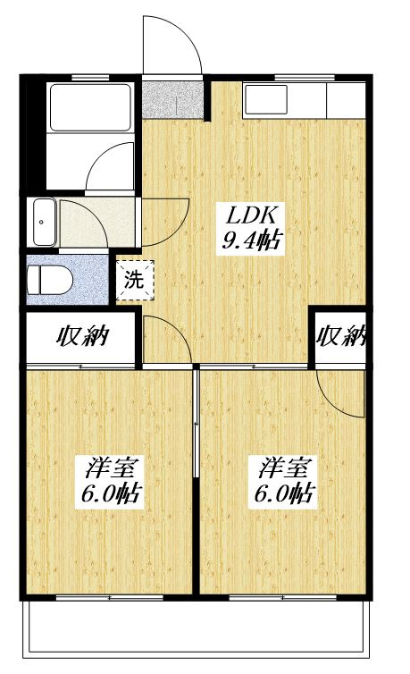 高橋マンションBの間取り