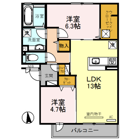 【間取り】 | パルティーレ