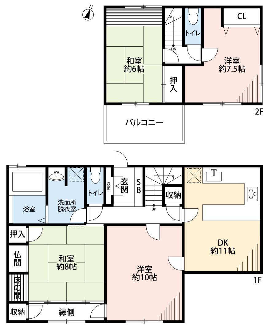 小牧市久保一色　中古戸建の間取り|2026年11月リフォーム完成！