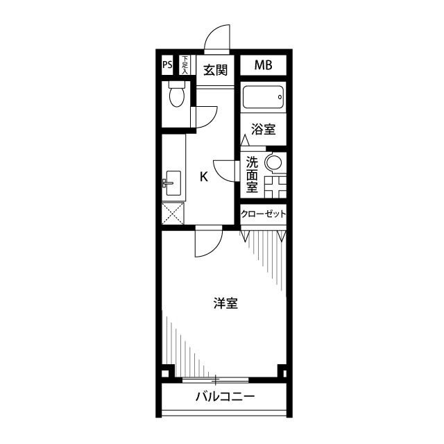 アンプルール フェール K HOUSEの間取り