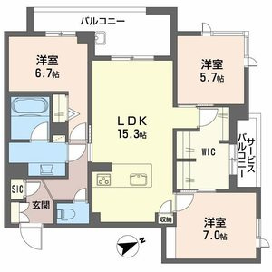 アルテーヌ浜寺元町の間取り