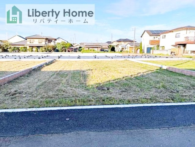 第1土浦市神立中央　新築戸建　6号棟の前面道路含む現地写真