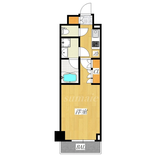 ルーブル東十条弐番館の間取り|東向きのお部屋です☆