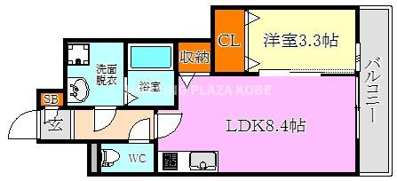 ジーメゾン泉が丘アクアの間取り