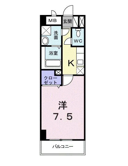 パールドゥＮ　府中の間取り