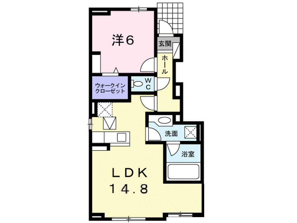 トランキイロ　みどりのⅠの間取り|間取図