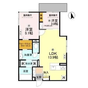 D-ROOM高井田元町の間取り