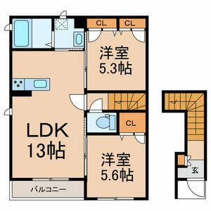 ラ・ベル・メール宮本の間取り