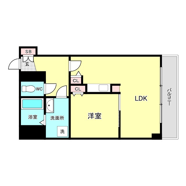 ルポ西本町の間取り