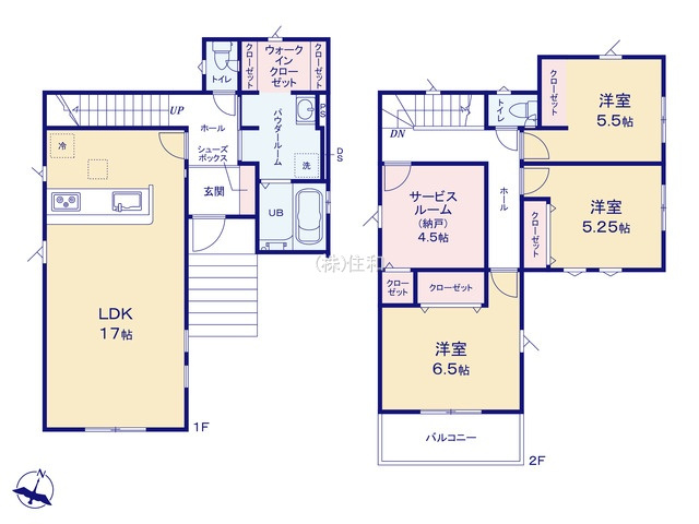 富士見市諏訪２丁目の新築一戸建の間取り