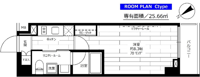 【間取り】 | ステージグランデ茅場町