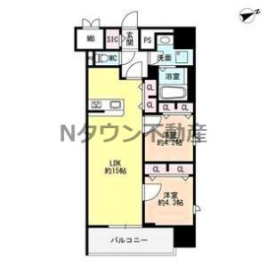 【間取り】 | ザ・シンフォニア新栄 | 間取りです。