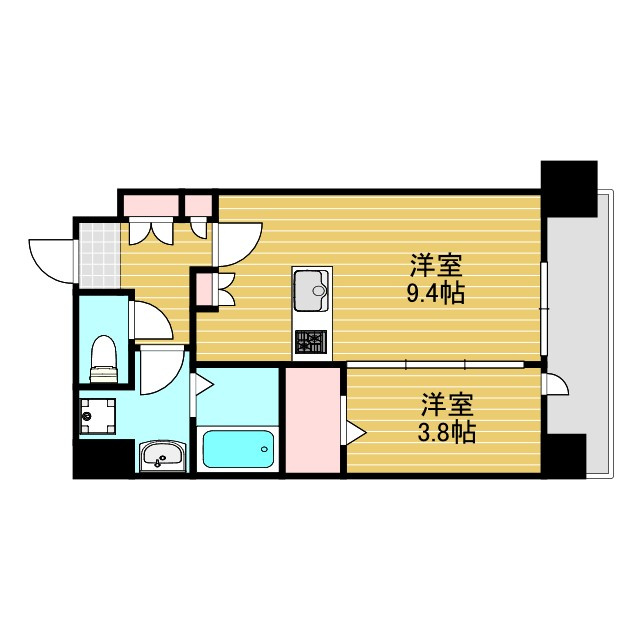 アーバネックス江坂広芝の間取り
