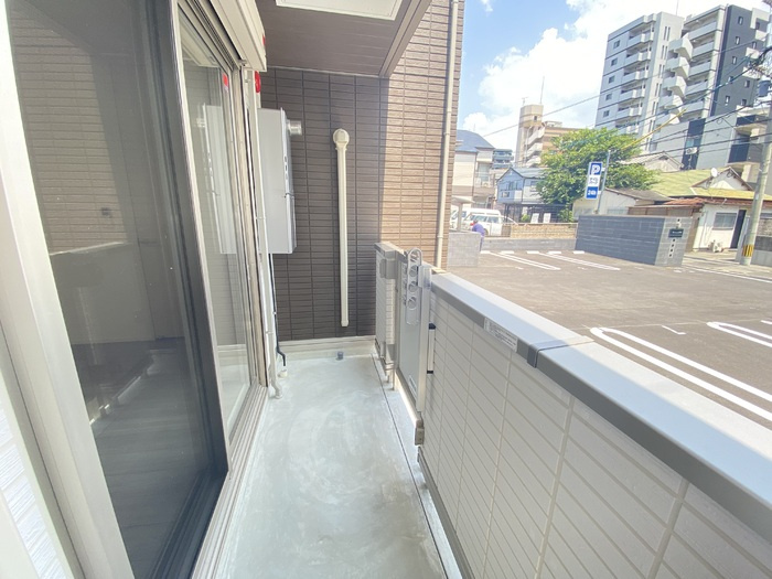 D-room箱崎のバルコニー