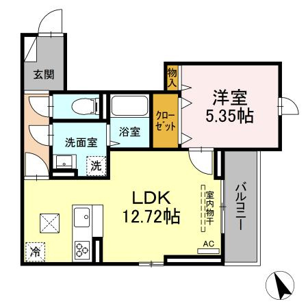 D-room箱崎の間取り|＊同シリーズの参考写真です