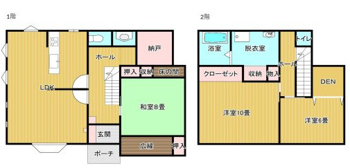 【間取り】 | 西都賀５丁目戸建て
