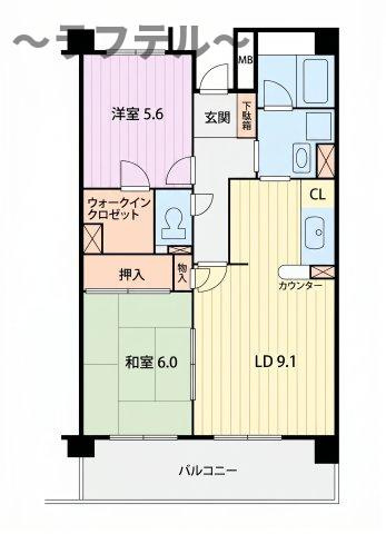 パインシルクふじみ野の間取り