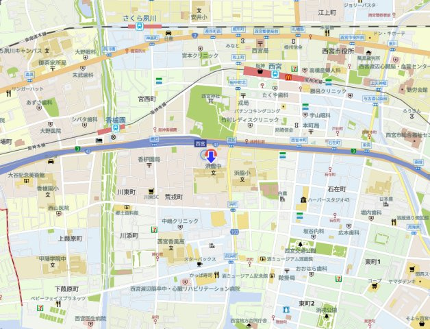 ネオハイツ宮前町の地図