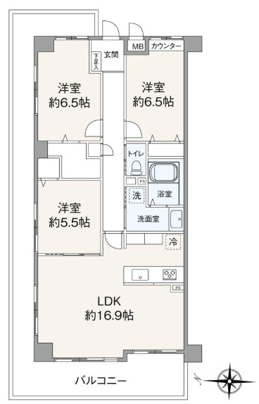 ネオハイツ宮前町の間取り
