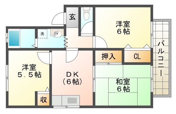 グリーンリバー舞子の間取り