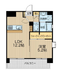 熊本市中央区本荘４丁目の賃貸マンションの間取り