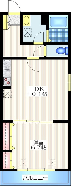 メゾンボヌールの間取り|★角部屋・2面採光★