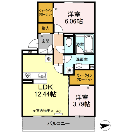 カーサステラⅢの間取り