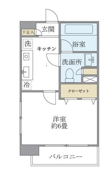 エコロジー白山レジデンスの間取り|間取りです。
