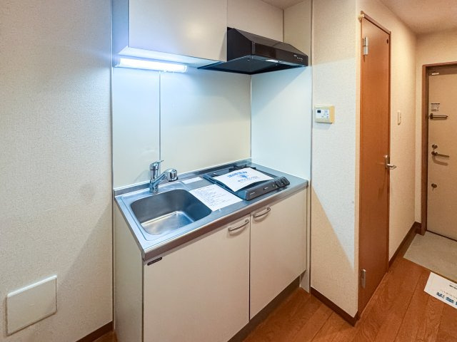 サンセリテ調布のキッチン|コンパクトなキッチンで掃除もラクラク